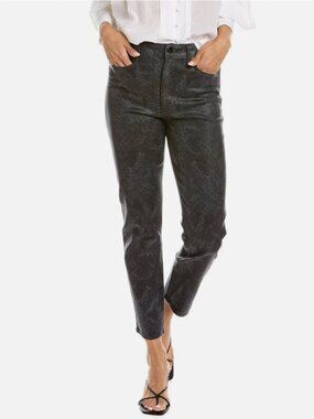 rag & bone nina high-rise ankle cigarette snake foil jeans womens casual NEW